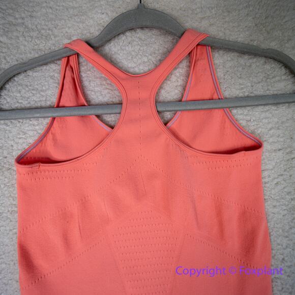 Ivivva *discoloration* tank top orange red, women size 12 - Picture 10 of 14